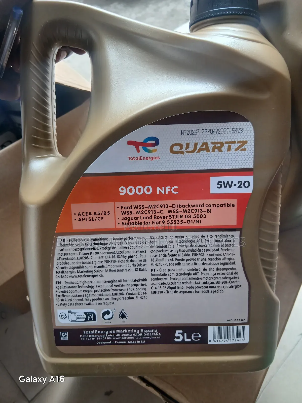 Total Quartz 9000 5litres 5w20