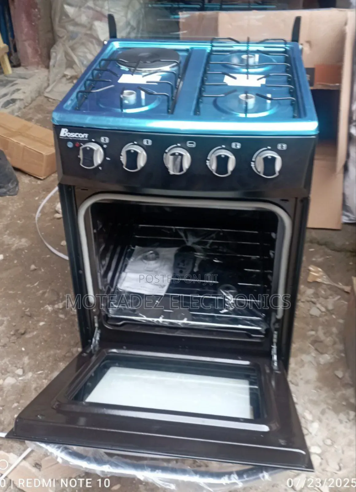 Boscon 3gas + 1hotplate Standing Gas Cooker With Oven
