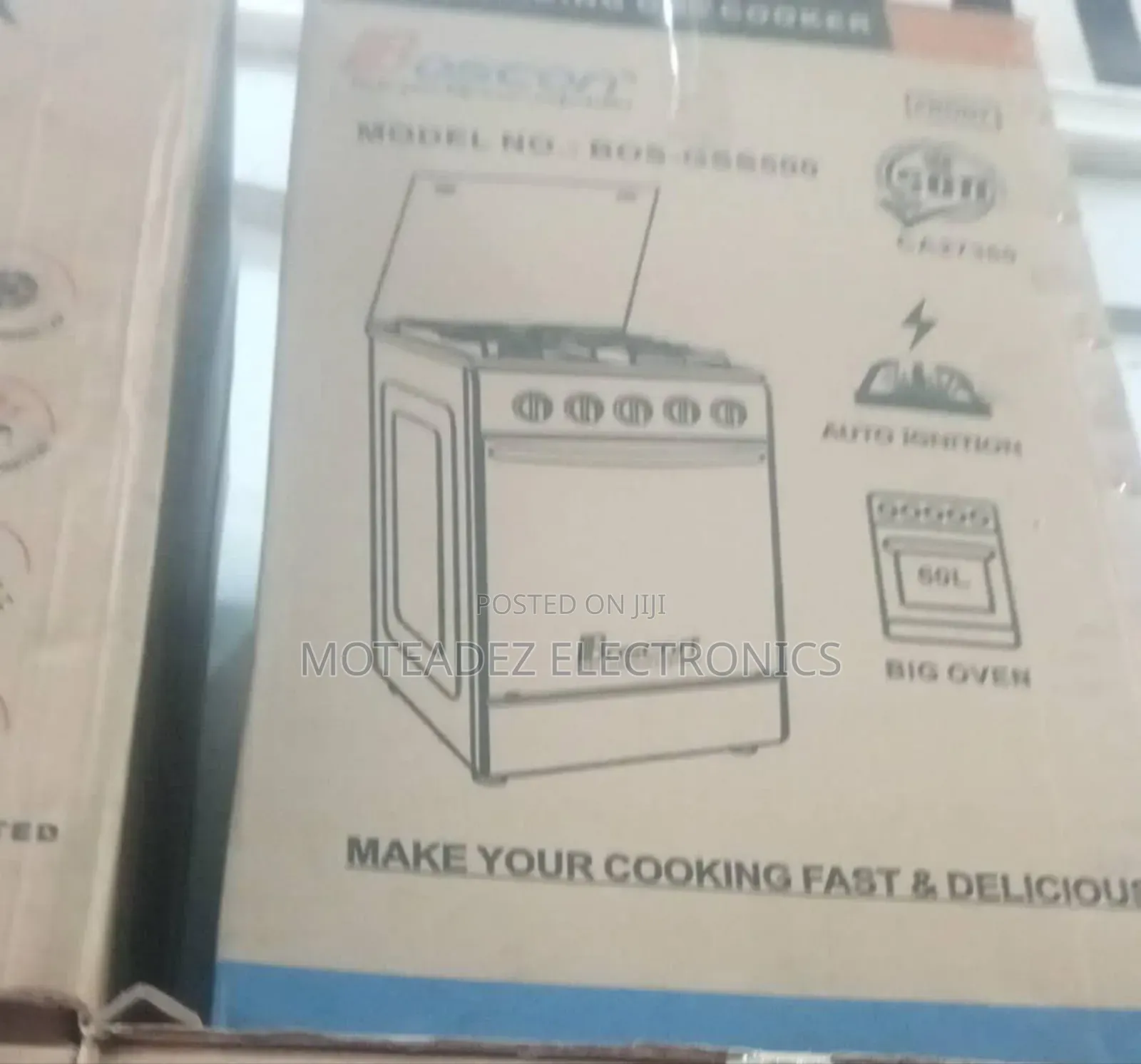 Boscon 3gas + 1hotplate Standing Gas Cooker With Oven