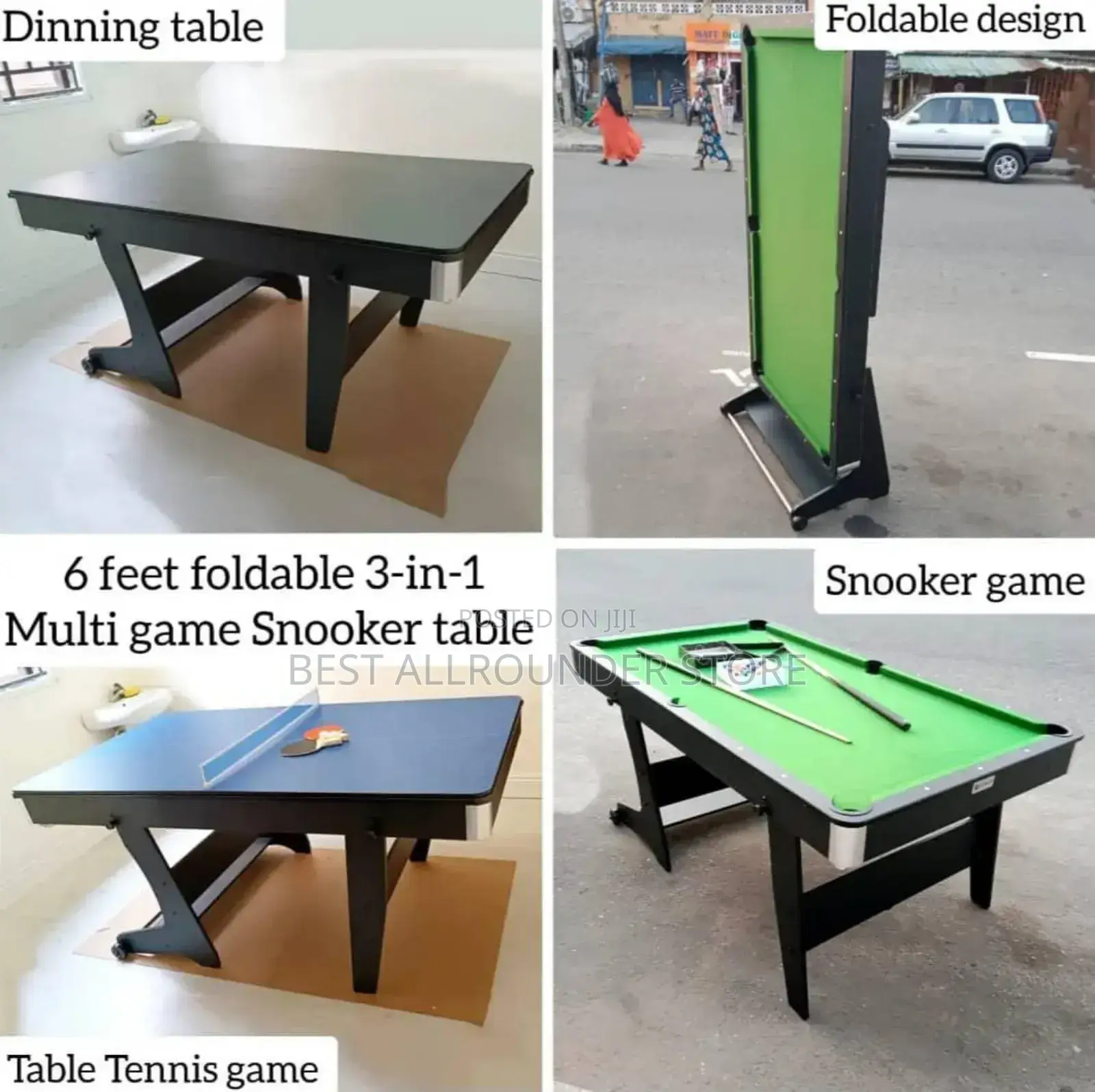 3 in 1 Foldable Snooker Board