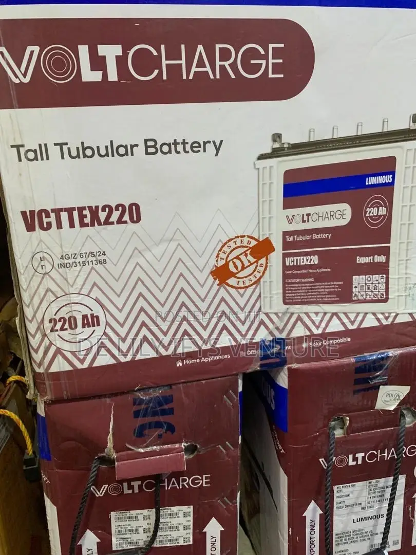 Luminous Tall Tubular Battery 220ah