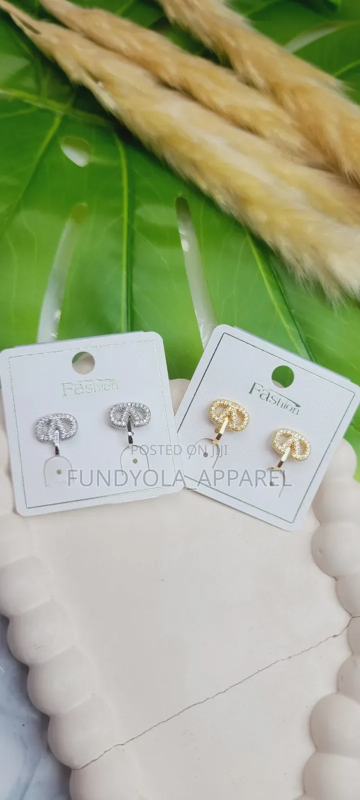 Valentino Gold and Silver Clip Earrings