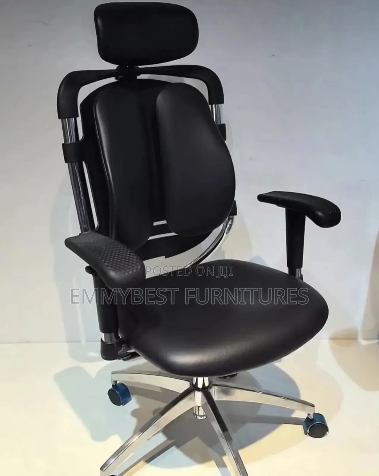 Unique Quality Leather Reclining Office Chair.
