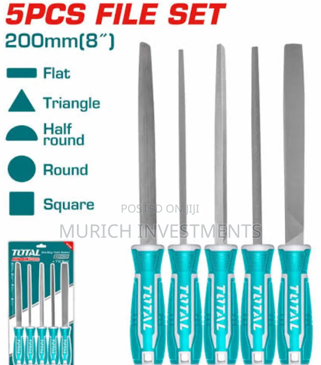 Steel File Set 5 Pieces 8" Total Tools