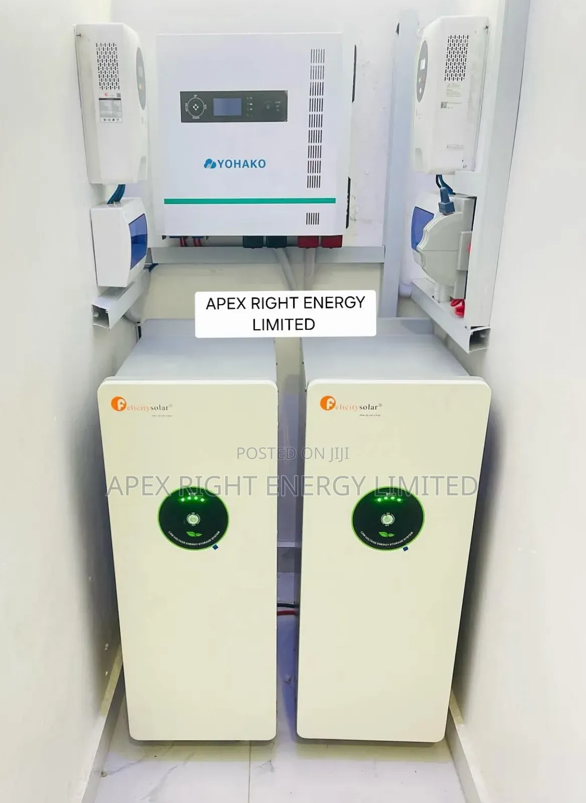15kva Yohako Inverter Setup+30kwh Lithium+24pcs-650w Panel