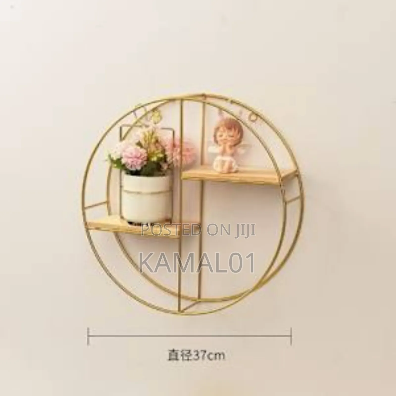 Wall Mounted Nordic Wrought Iron Wall Shelf Bookshelf Living