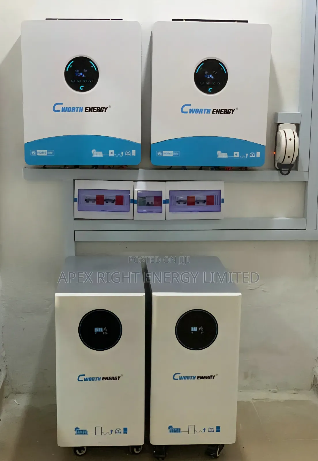 24kva Cworth Hybrid Setup+30kwh Lithium+24pcs-650w Panel