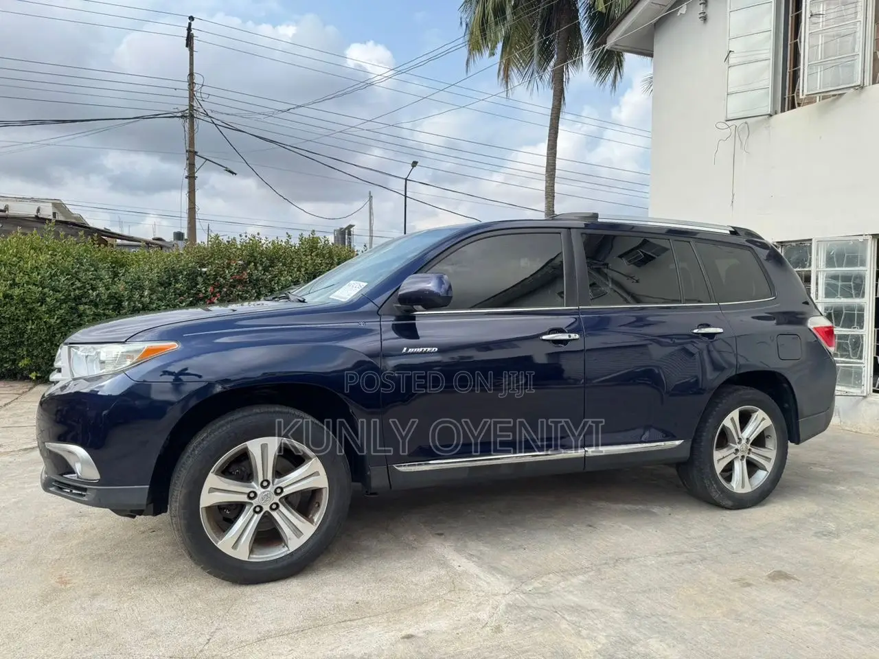 Toyota Highlander Limited 2012 Blue