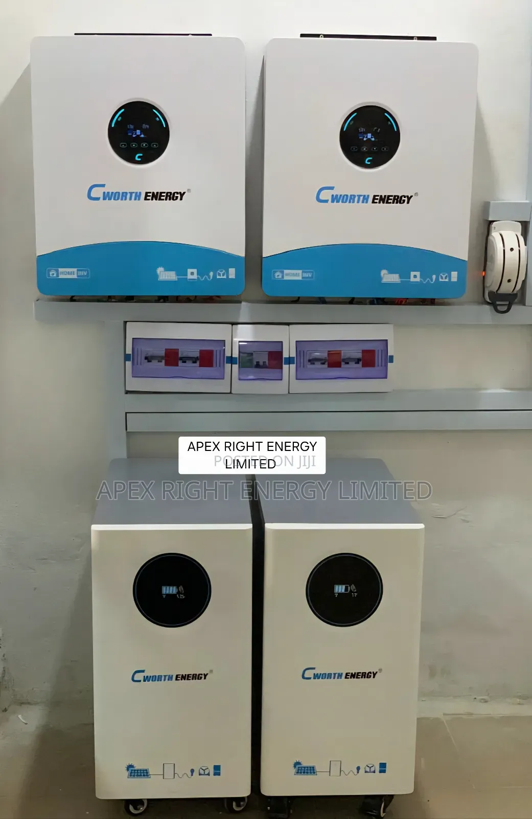 24kva Cworth Hybrid Setup+30kwh Lithium+24pcs-650w Panel