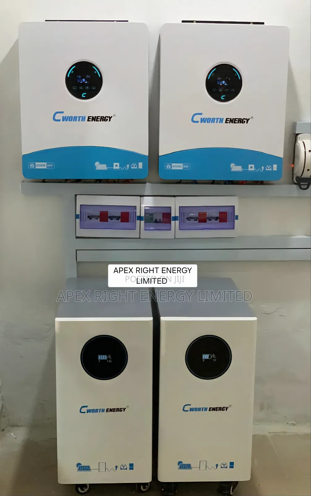 24kva Cworth Hybrid Setup+30kwh Lithium+24pcs-650w Panel