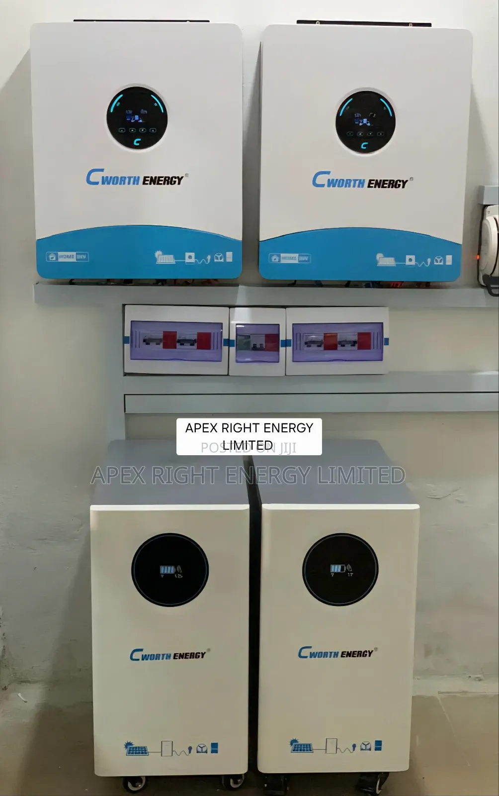 24kva Cworth Hybrid Setup+30kwh Lithium+24pcs-650w Panel