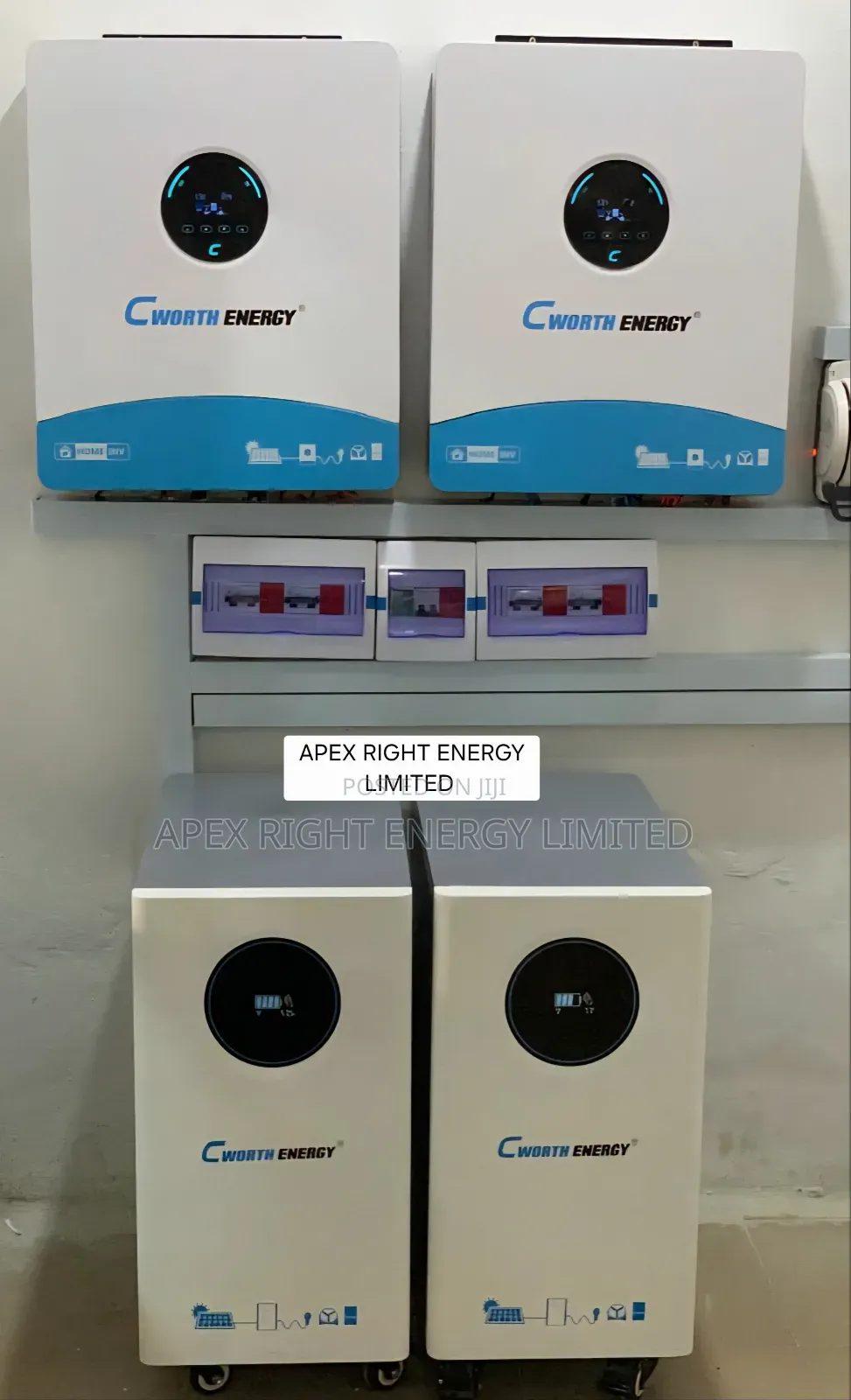 24kva Cworth Hybrid Setup+30kwh Lithium+24pcs-650w Panel