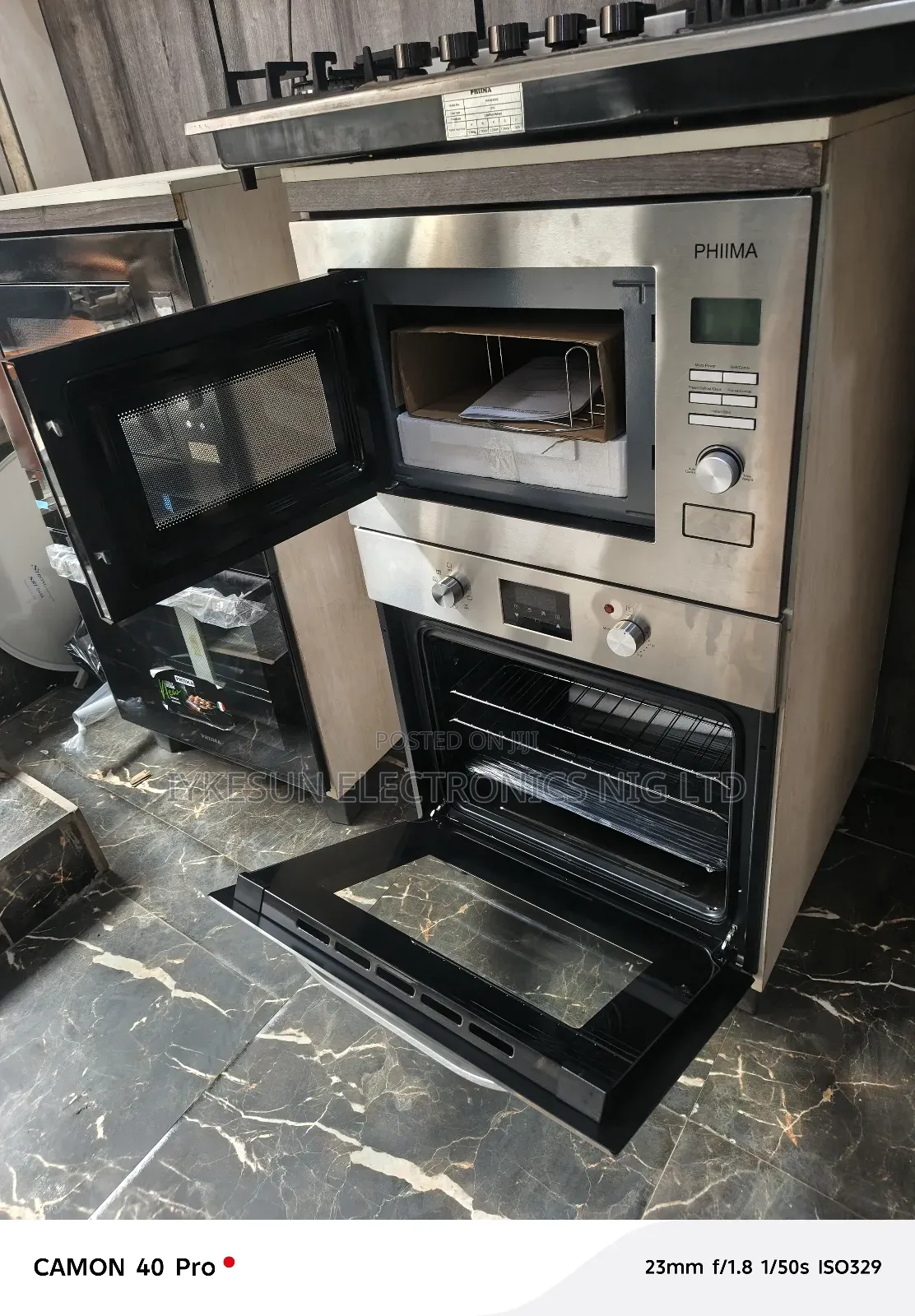 Original Phiima Built-in Gas Ele Oven Built-in Microwave