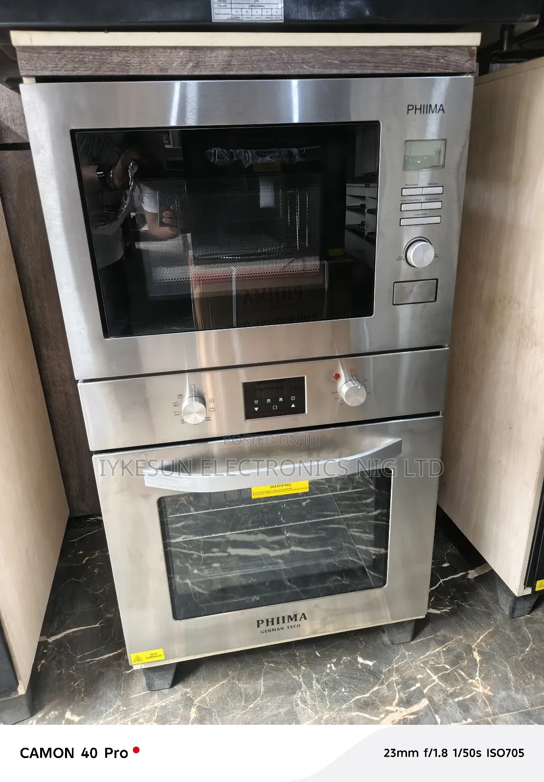 Original Phiima 2025 New Design Built-in Gas Electric Oven