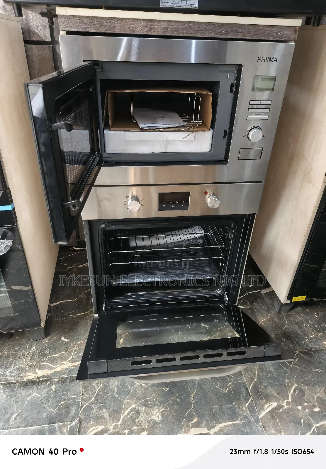 Original Phiima 2025 New Design Built-in Gas Electric Oven