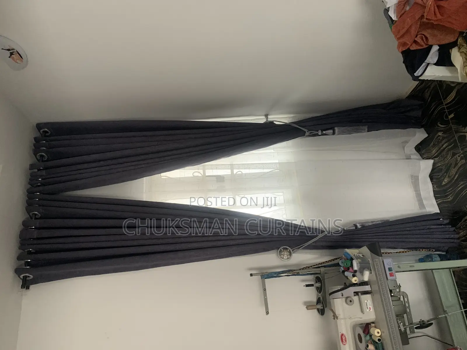 Thick Grey Curtain