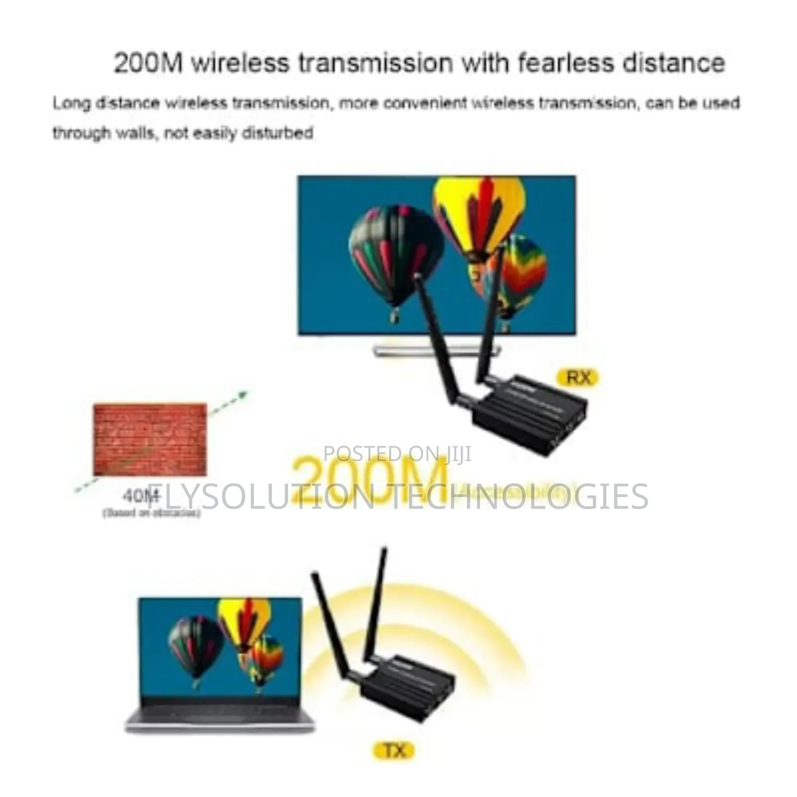 200 Meters Wireless Hdmi Extender Video Transmitter Receiver