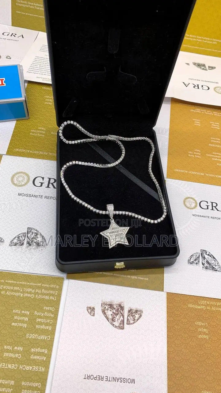 Quality Moissanite Diamond Star Style Necklaces