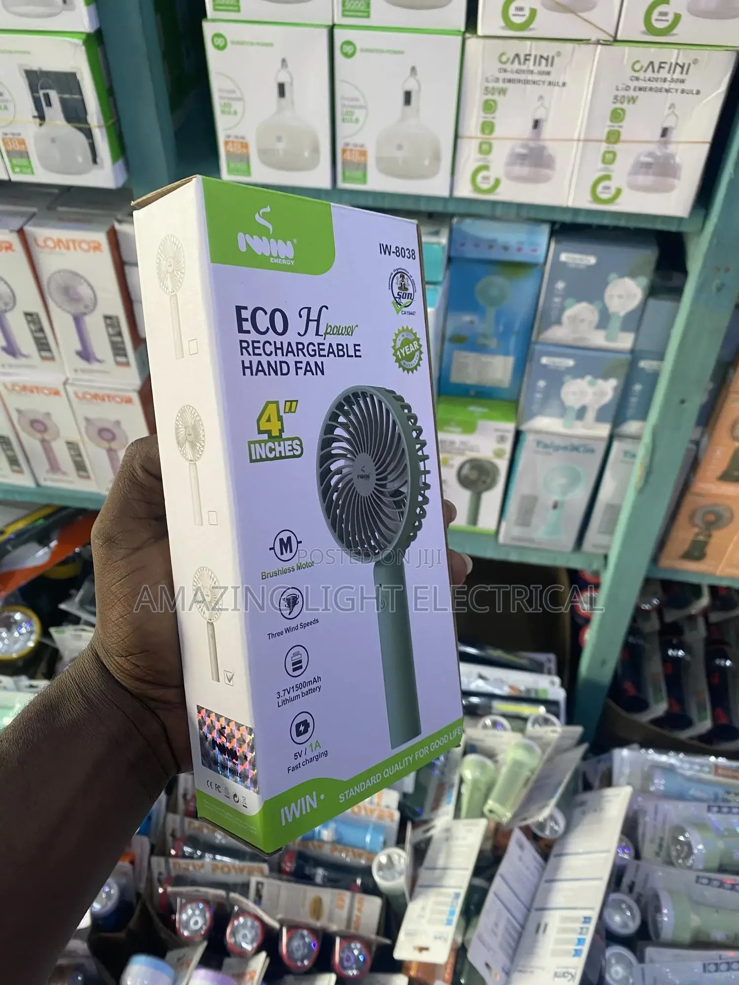 Rechargeable Hand Fan