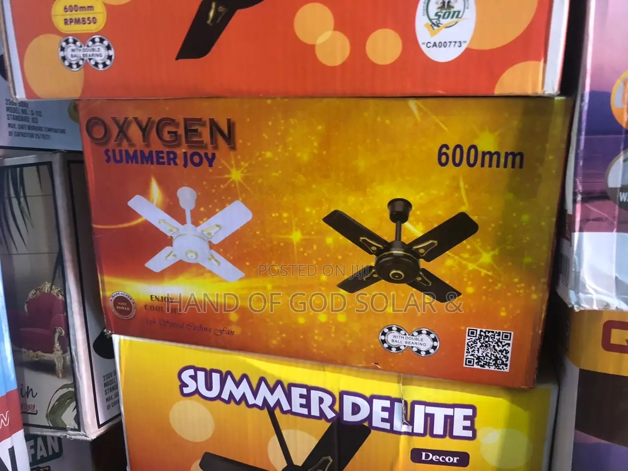 Oxygen Ceiling Fans Short Blade