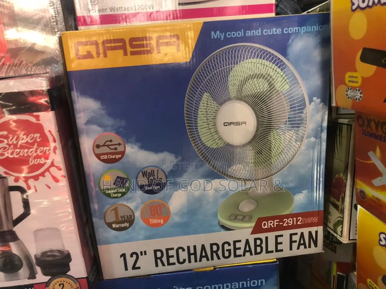 Qasa Rechargeable Table Fan