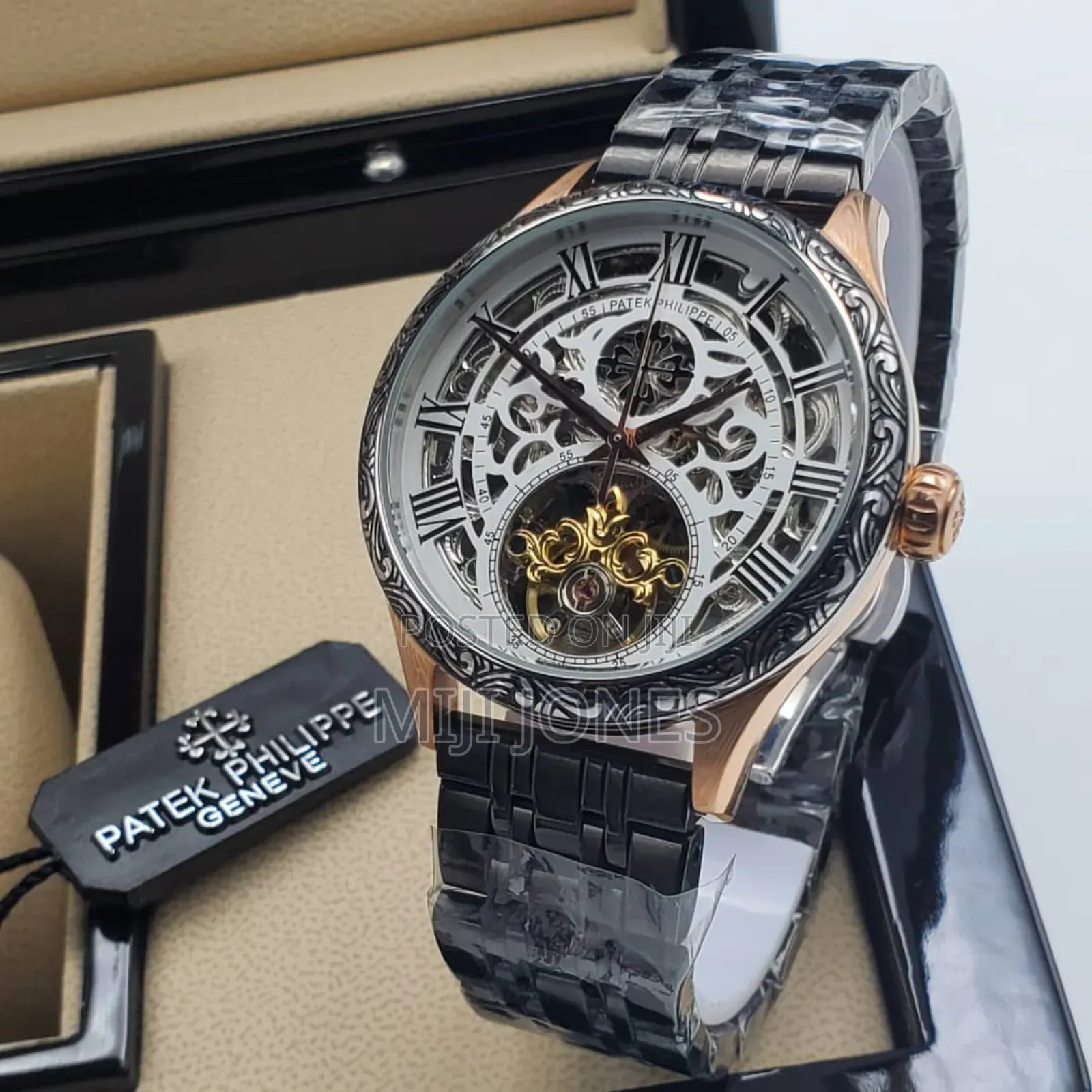 "Patek Philippe Inspired: Hollow Dial Chain Watch"