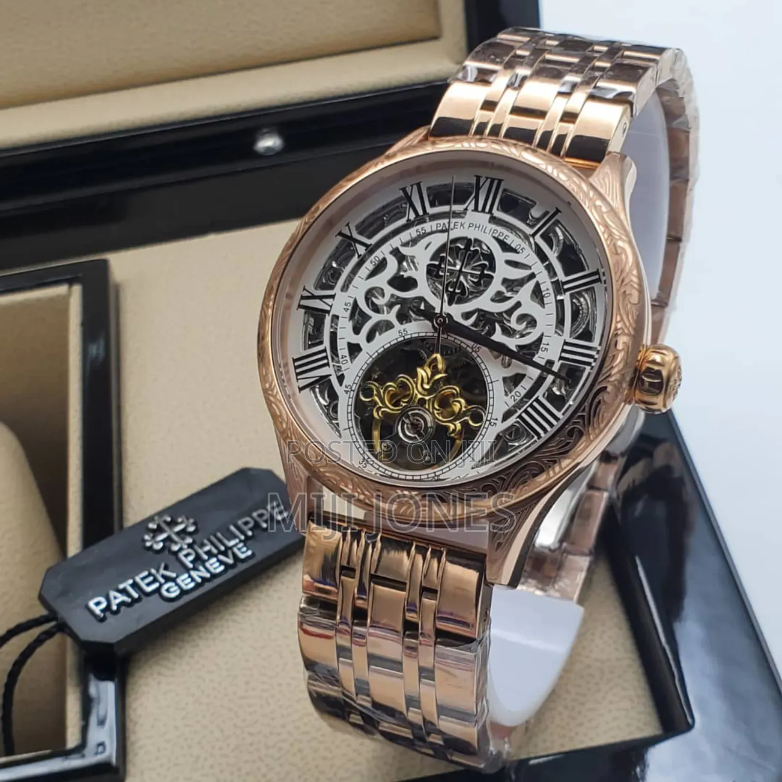 "Patek Philippe Inspired: Hollow Dial Chain Watch"