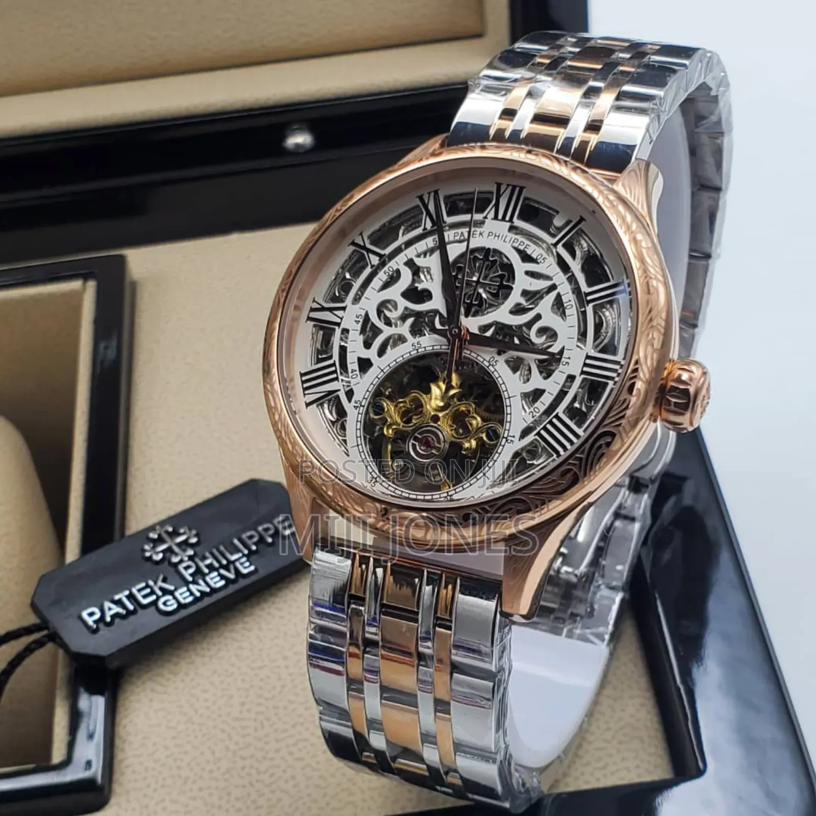 "Patek Philippe Inspired: Hollow Dial Chain Watch"