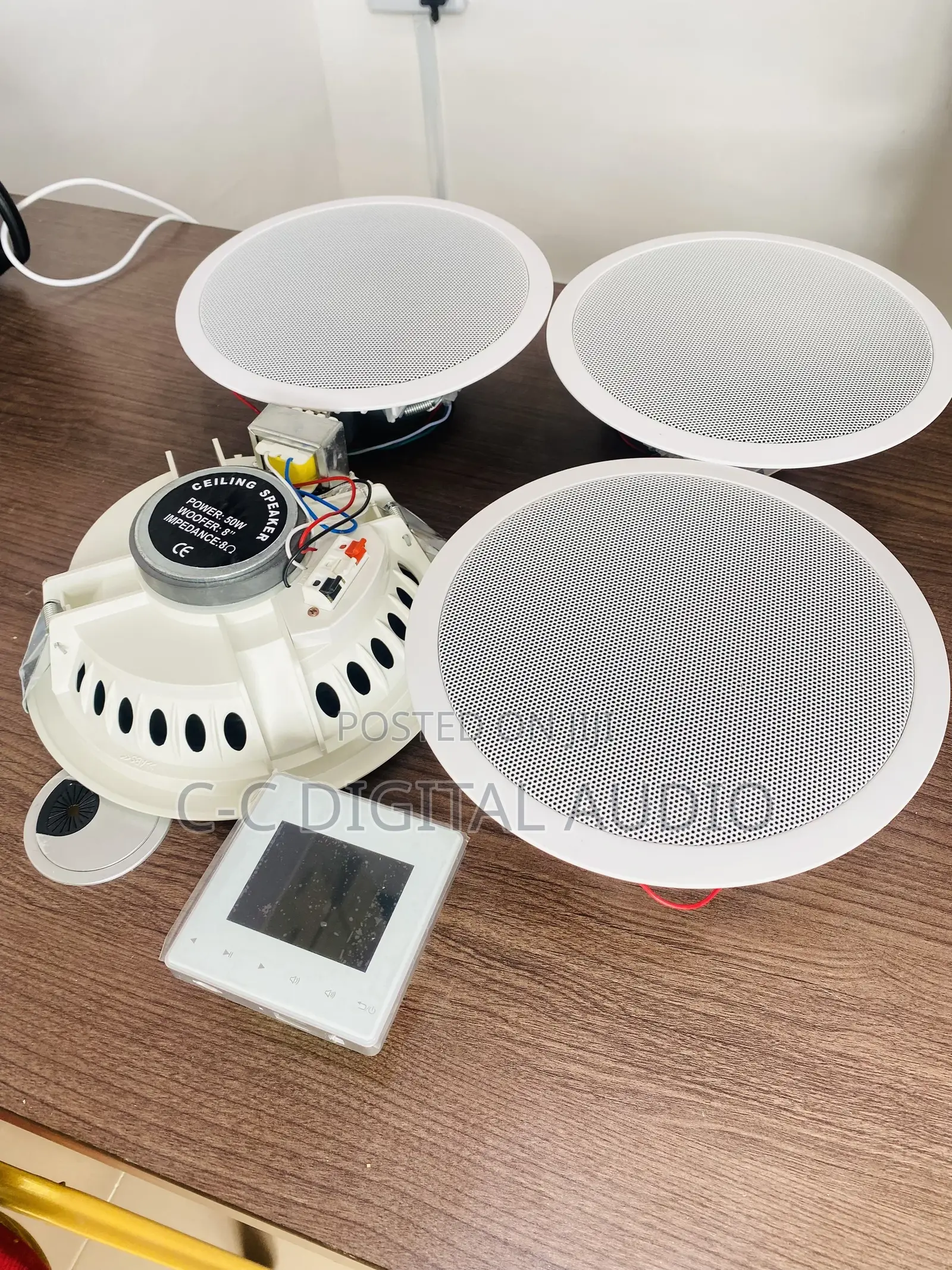 4 Ceiling Speakers 1 4inches Inwall Amplifier