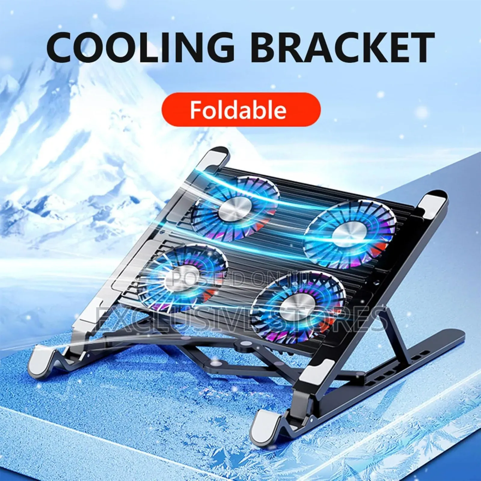 Laptop Stand With 4 Cooling Fans