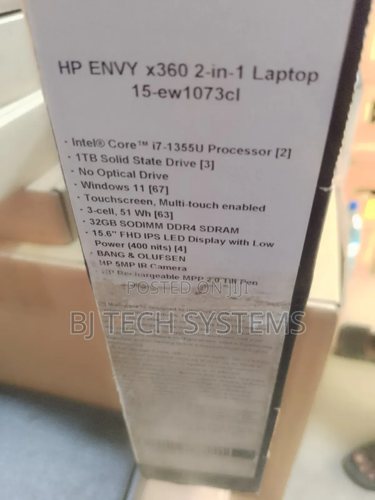 New Laptop HP Envy X360 32GB Intel Core I7 SSD 512GB