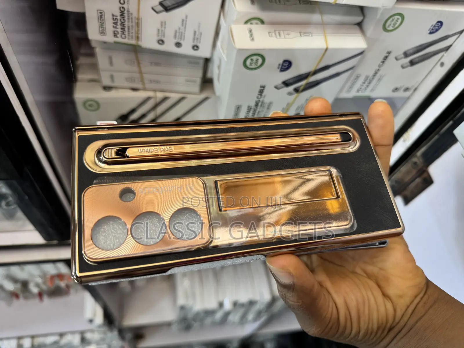 Luxury Leather Case With S Pen and Stand for Galaxy Z Fold 7