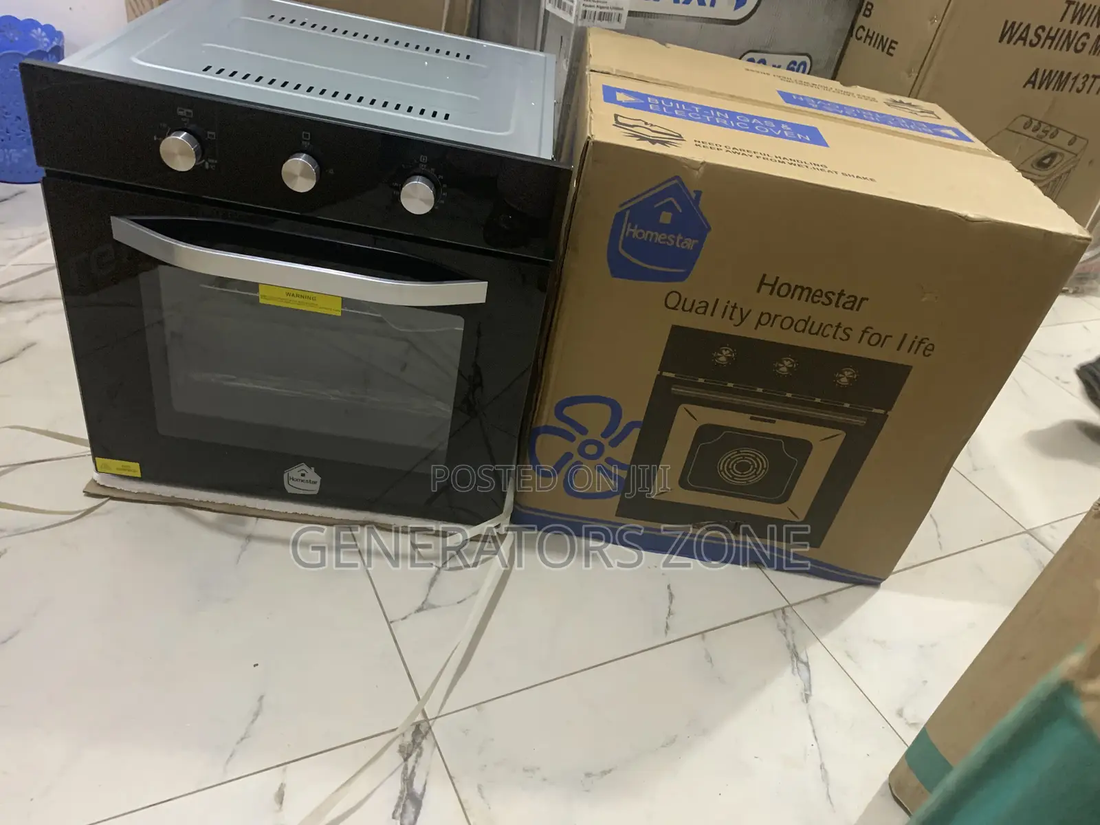Homestar Oven –Hsqmb60-Bk,Auto-Ignition+Built-Ingas Electric