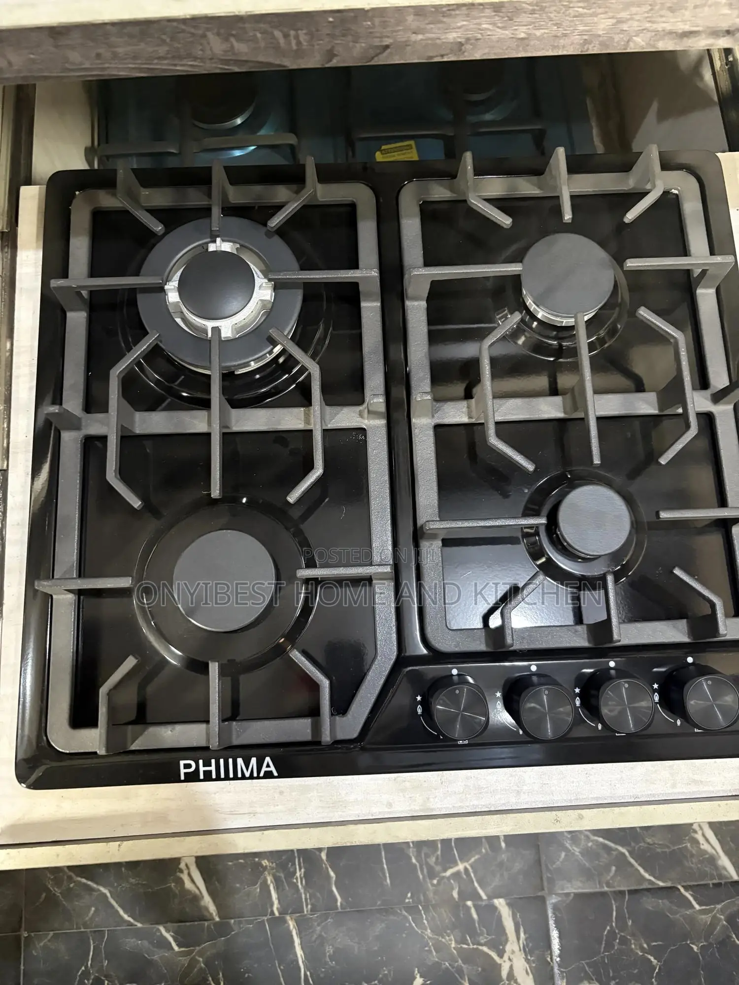 60 by 50cm Phiima Inbuilt/Table Top Stainless Gas Cooker