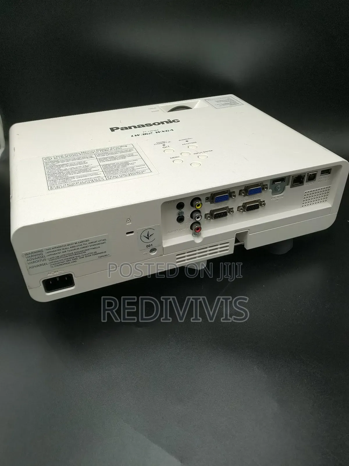 Panasonic Pt-Lw362 3lcd Projector - Wxga, 3600 I'm, Hdmi/Vga