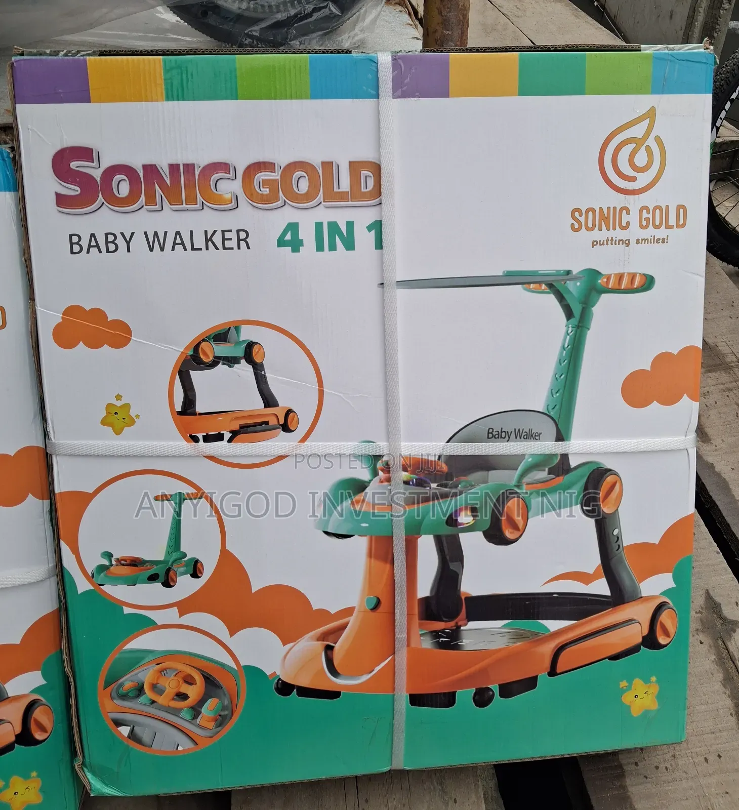 Sonicgold 4 in 1 Baby Walker
