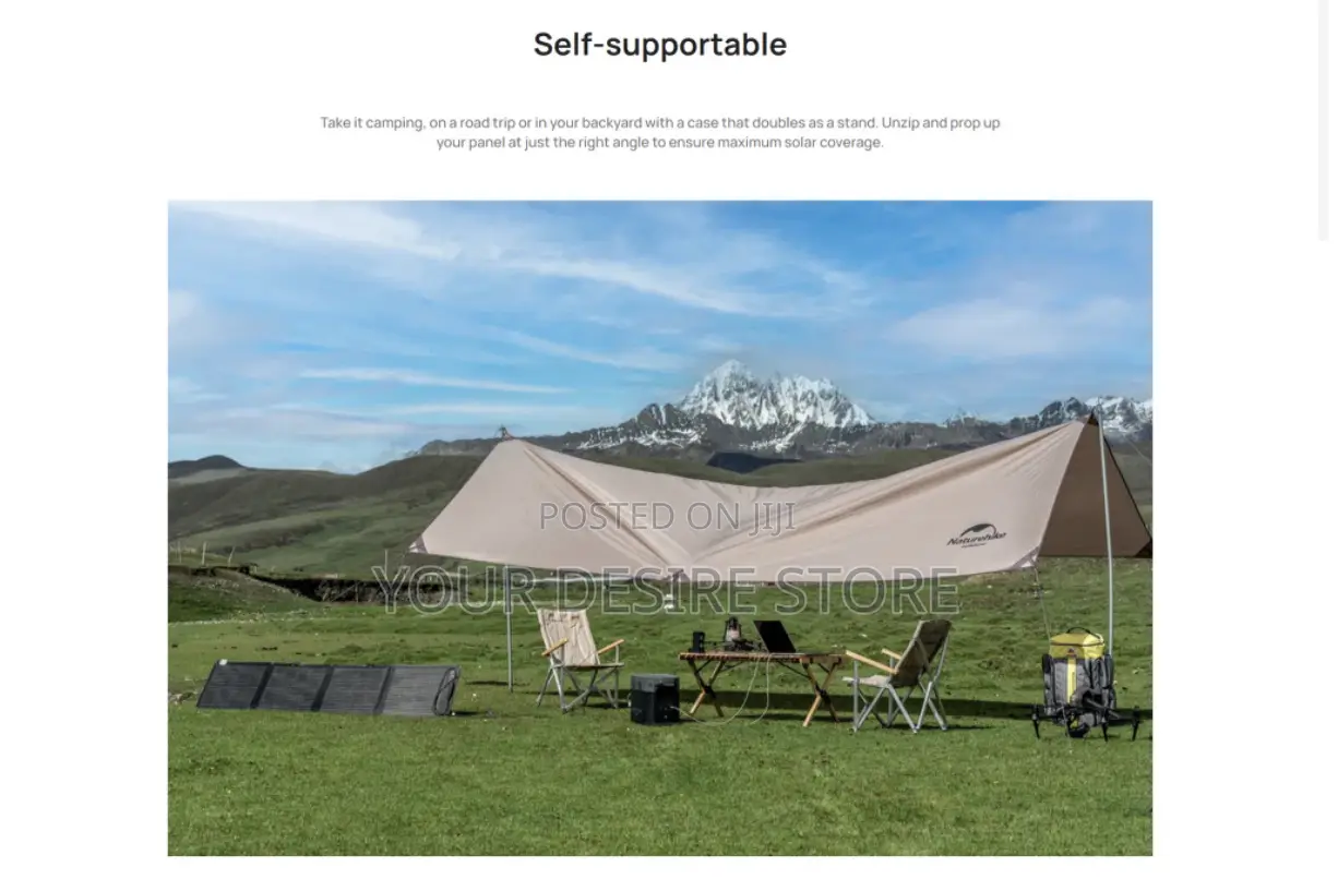 Ecoflow 110w Portable Solar Panel for Power