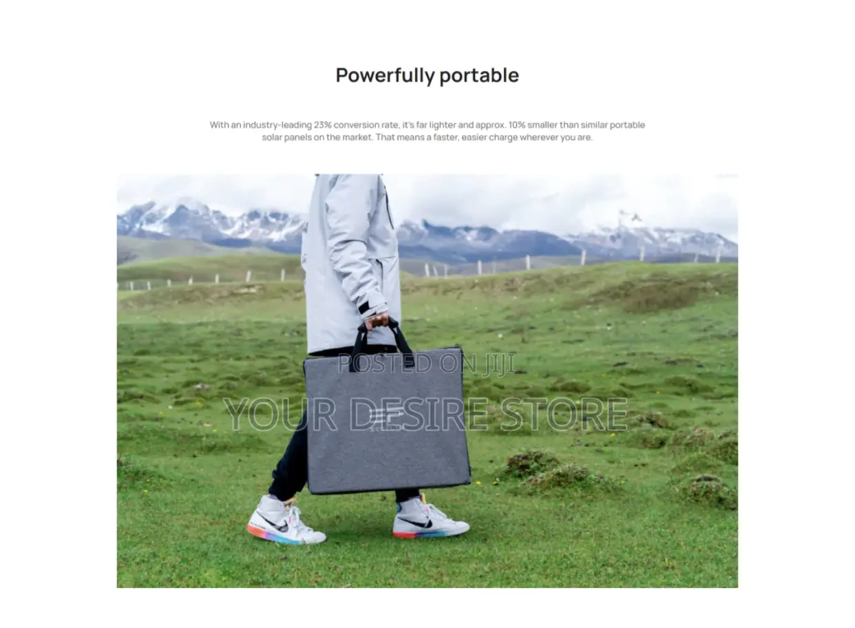 Ecoflow 110w Portable Solar Panel for Power