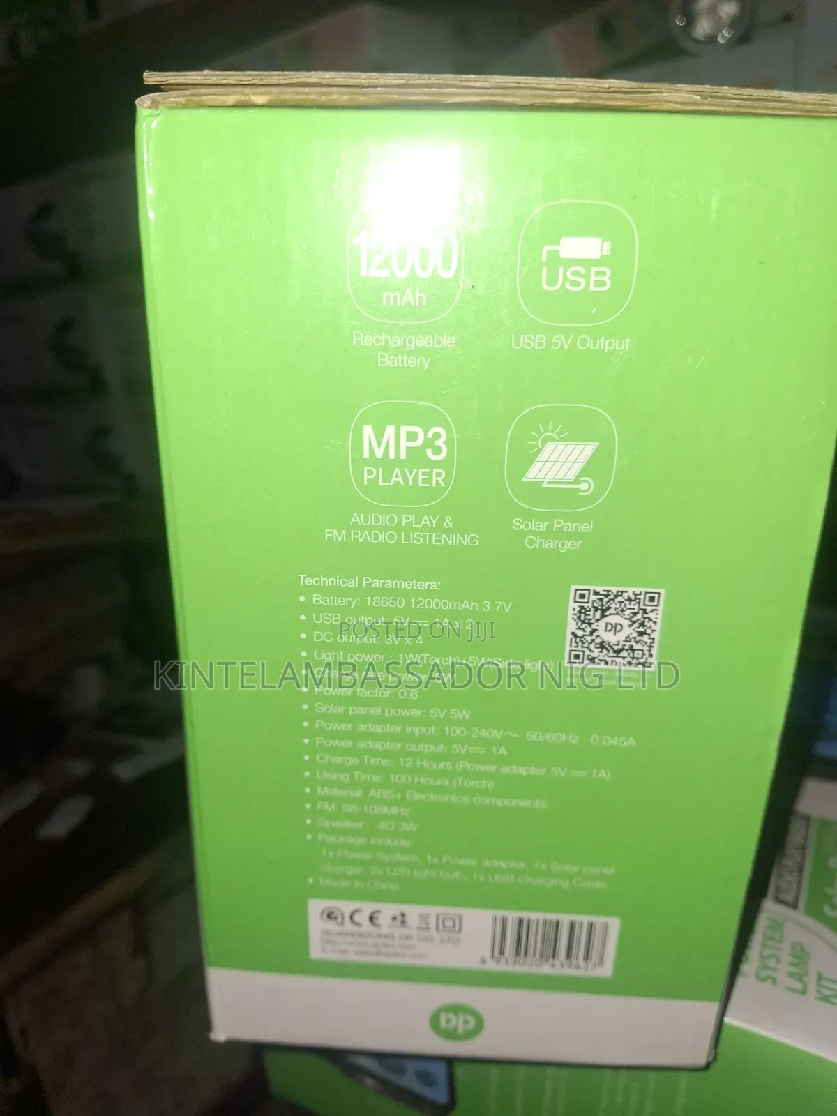Dp Solar Power System Lamp Kit With Radio