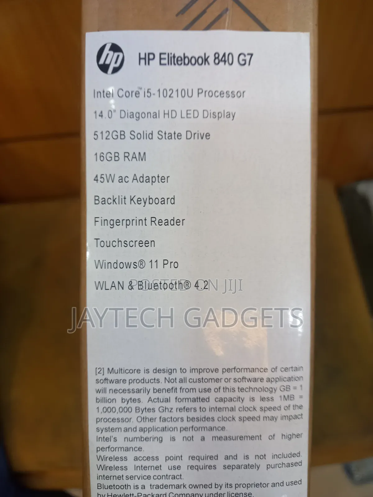New Laptop HP EliteBook 840 G7 16GB Intel Core i5 SSD 512GB