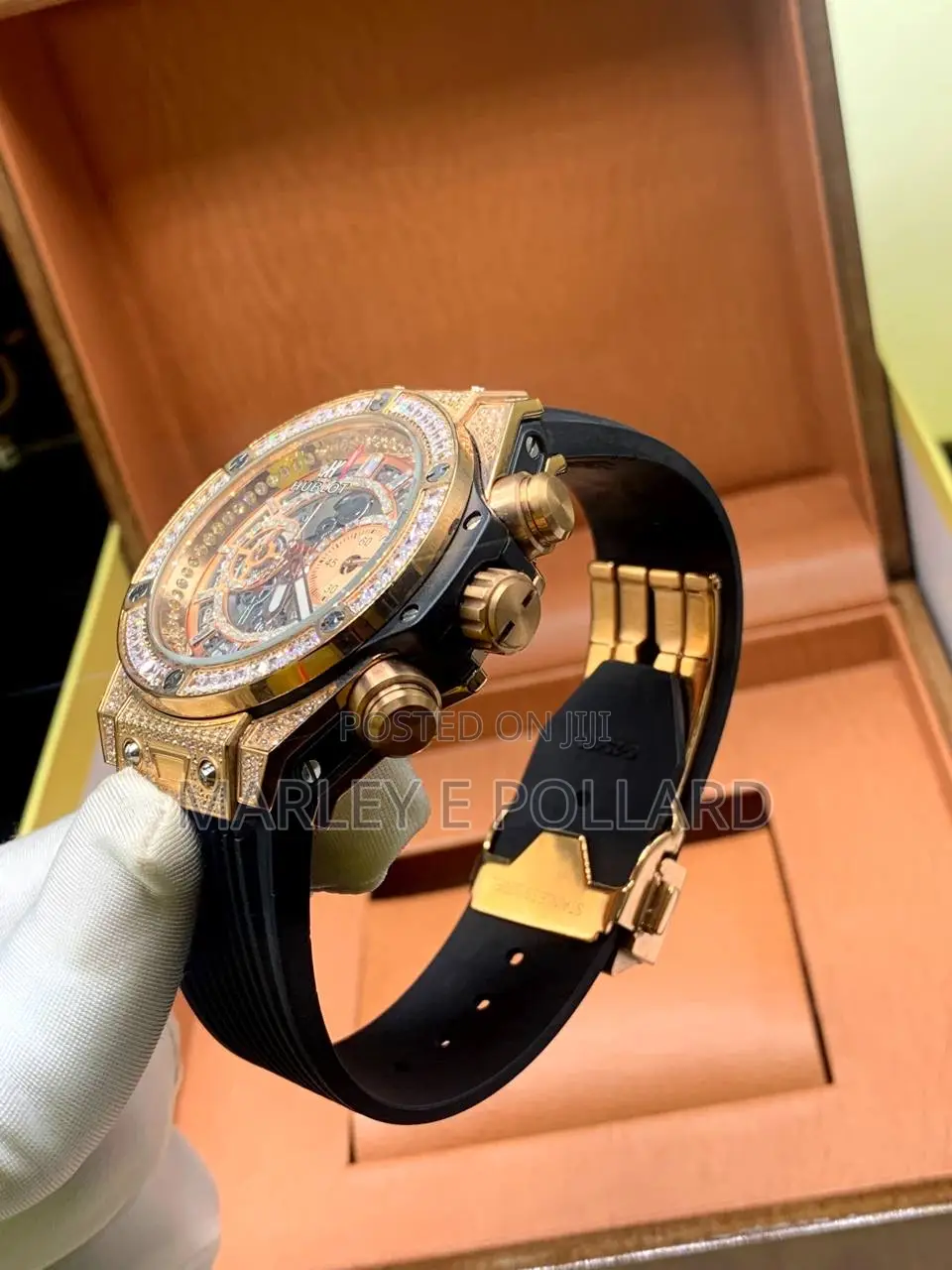 Hublot Classic Fusion Iced Out Diamond Watch