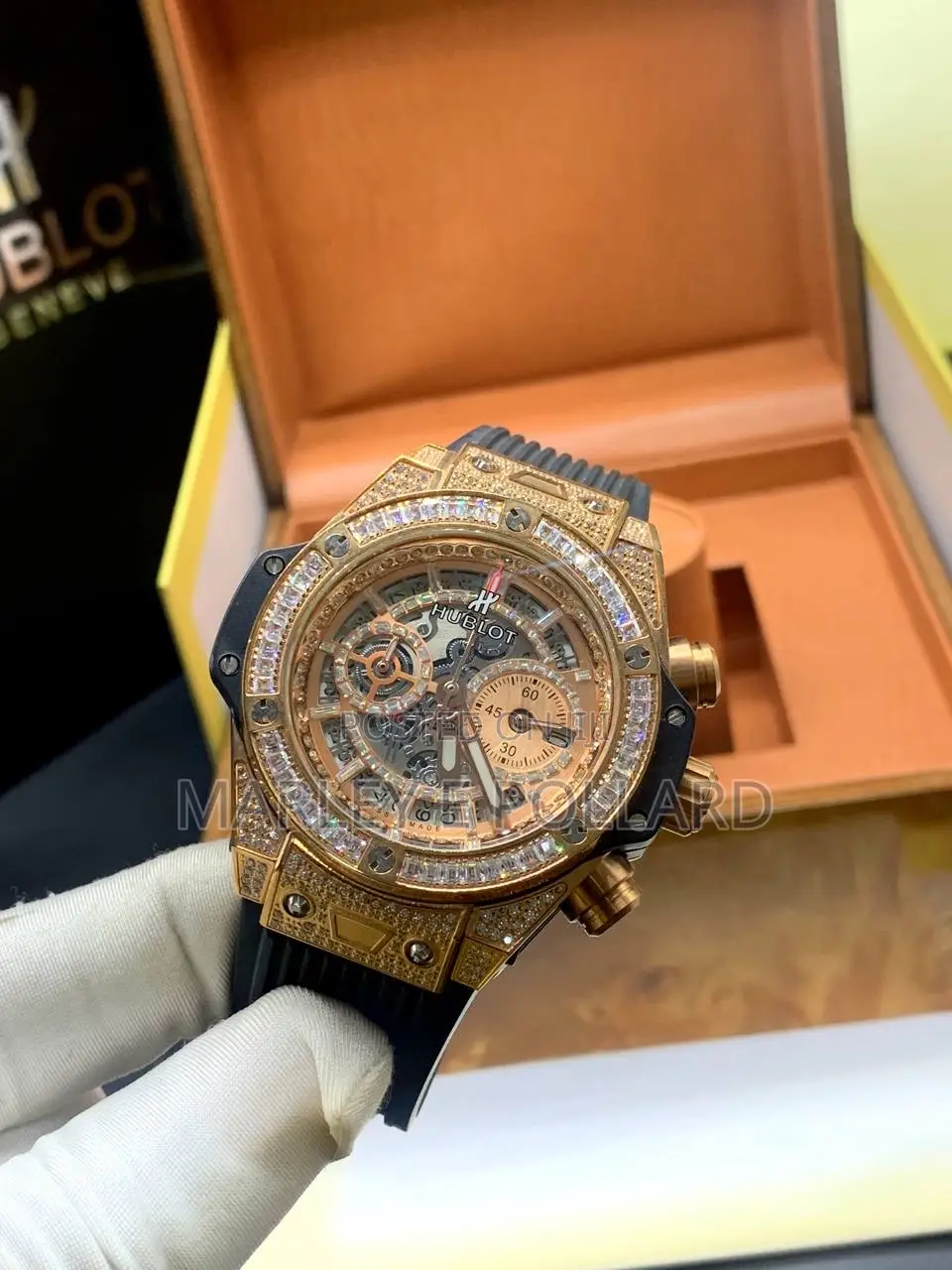 Hublot Classic Fusion Iced Out Diamond Watch