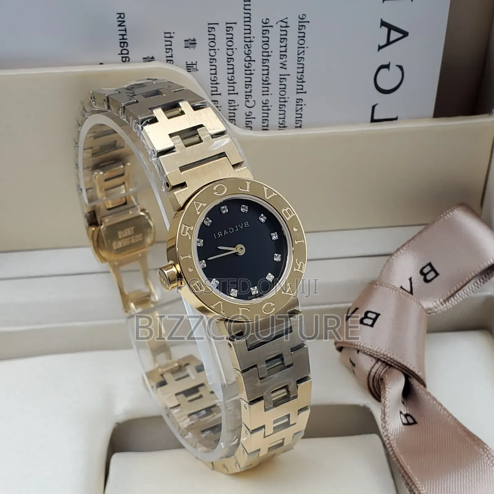 Original Bvlgari Gold Stainless Steel Watch in Store