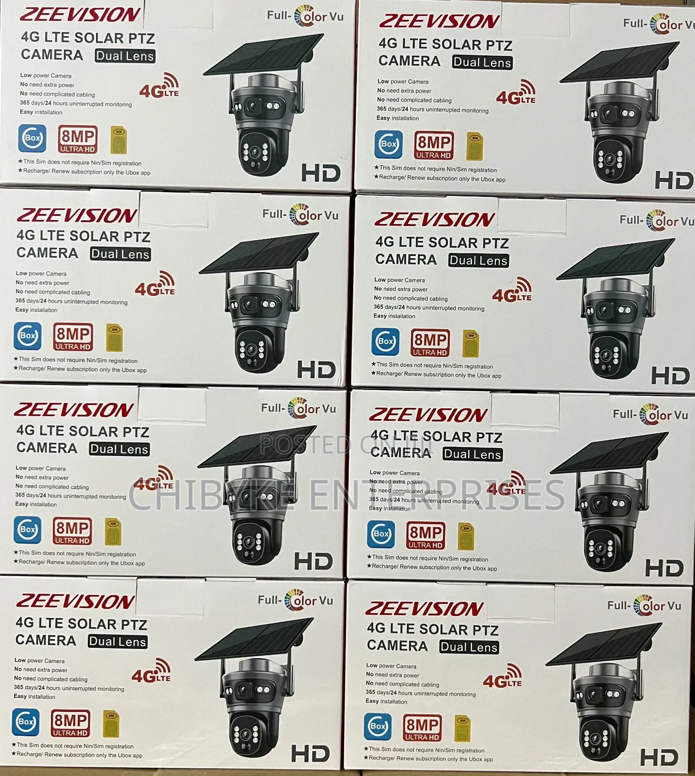 4g Lite Solar PTZ Camera, Daul Lens ,With Free Sim Card