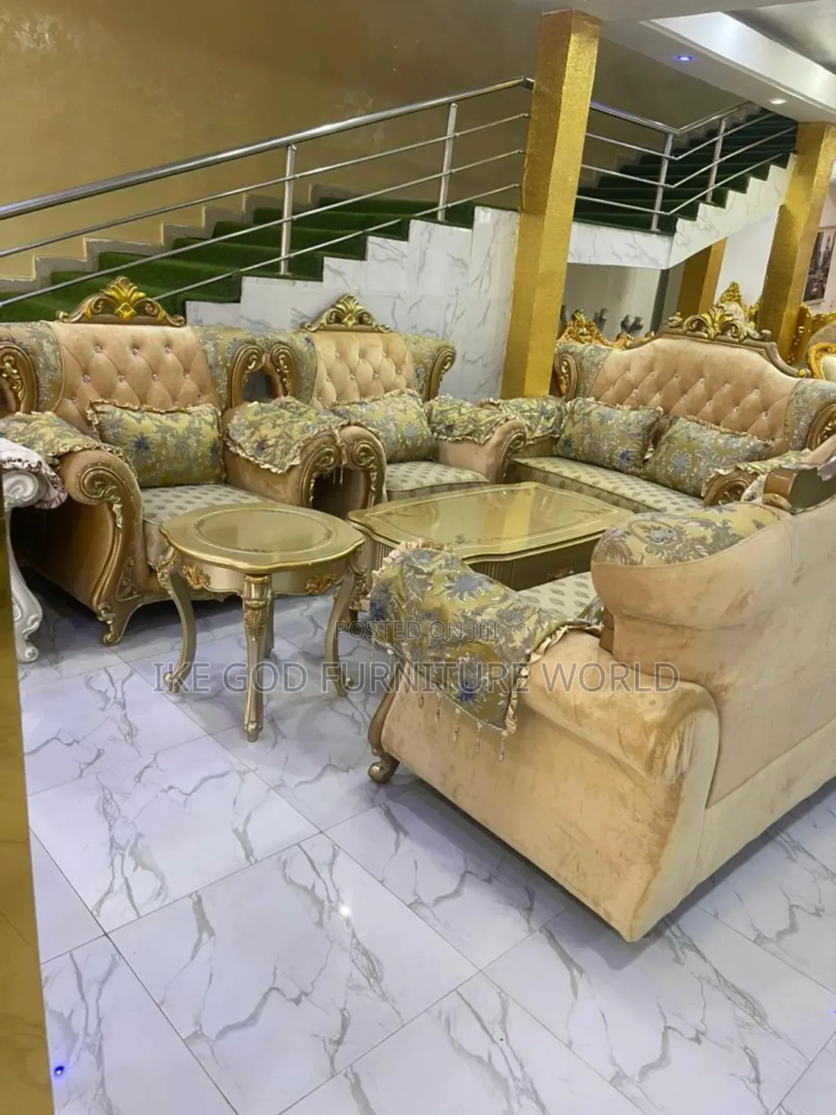 7seater Imported Royal Fabric Sofa Chair With Center Table