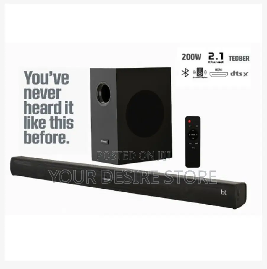Tedber Ts-R800 Soundbar System With Subwoofer