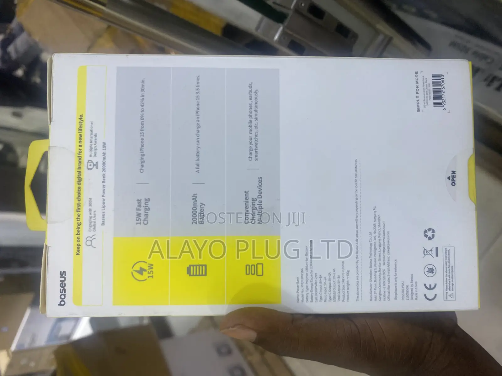 Baseus 20,000mah 15w Powerbank