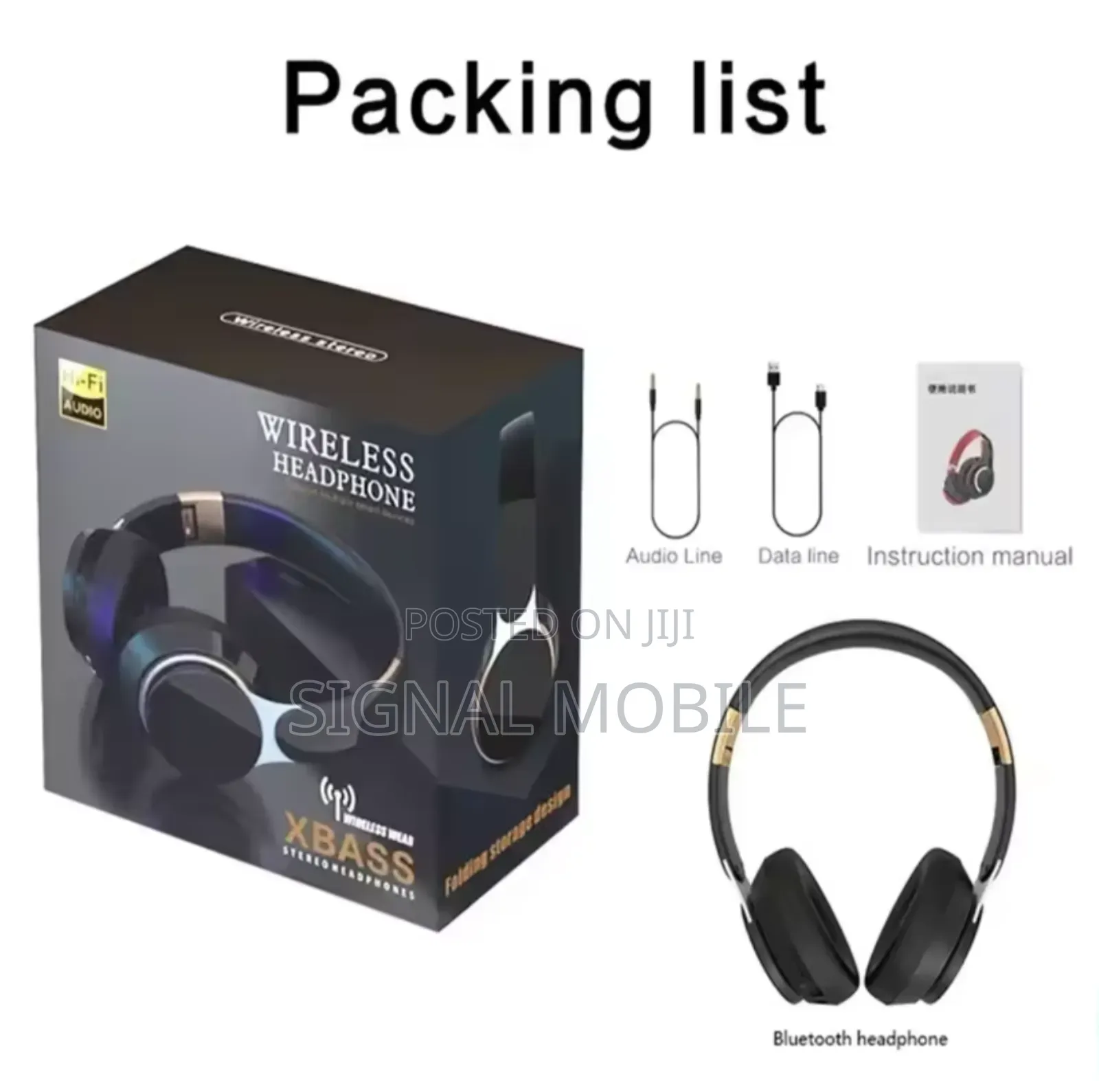 Wireless Foldable Gaming Sdcard 3eq Modes Heavy Bass Headset