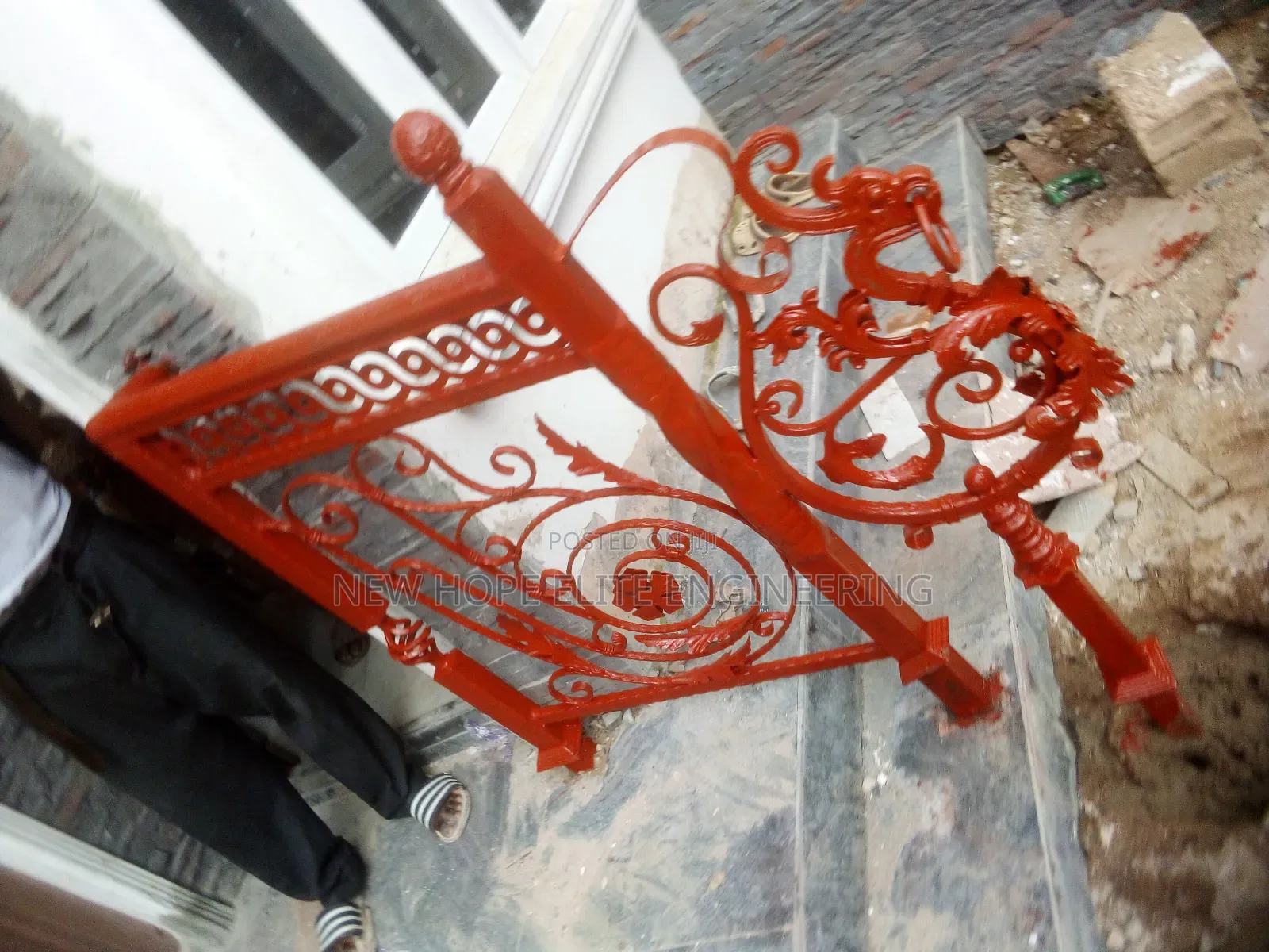 Wrought Iron Rail.