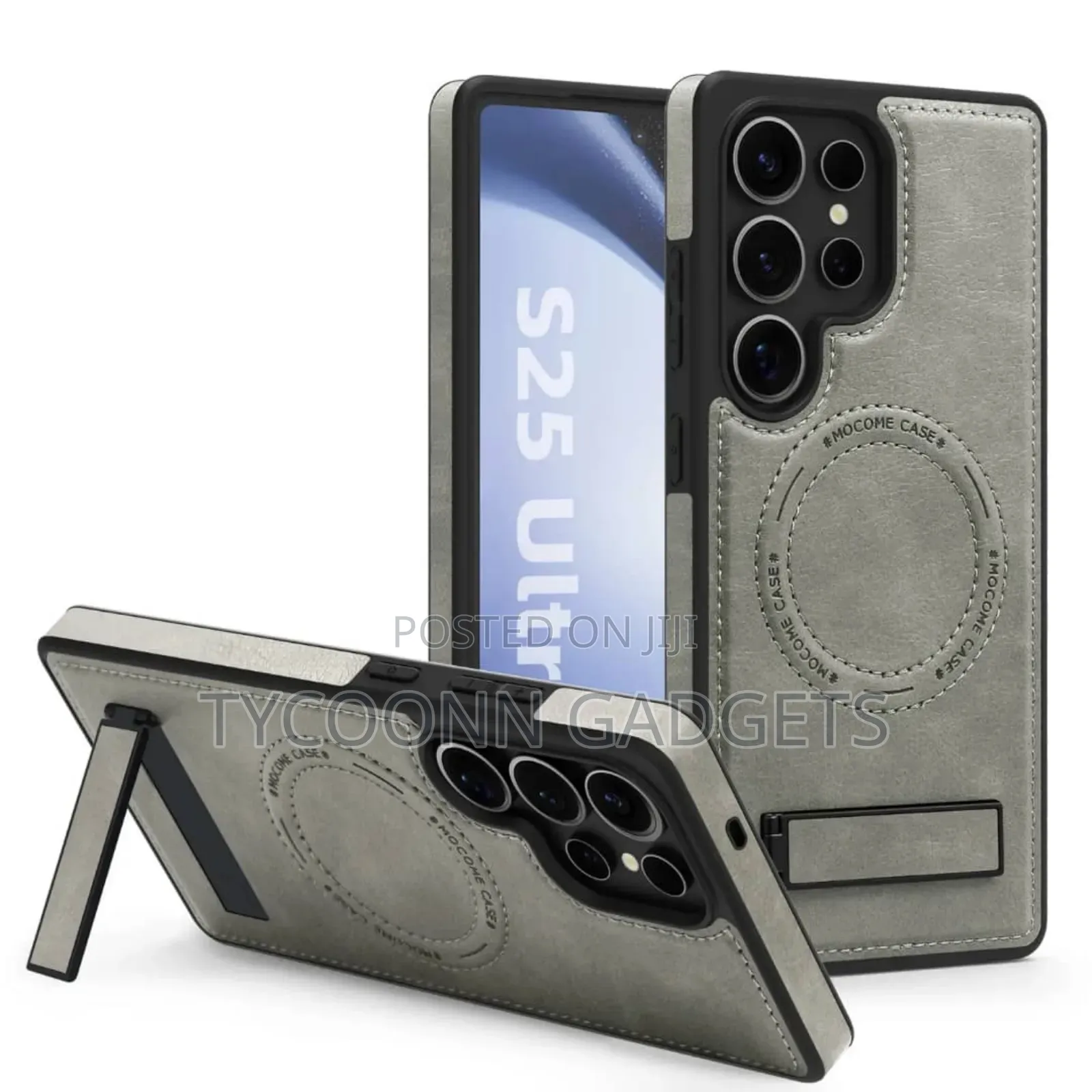 Samsung S25 Ultra Leather Case With Magsafe and Kickstand